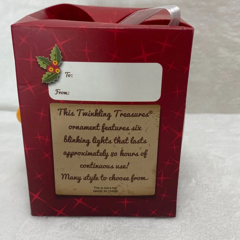 Twinkling‎ Treasures Blinking Elf Christmas Ornament Lighted Festive Holiday